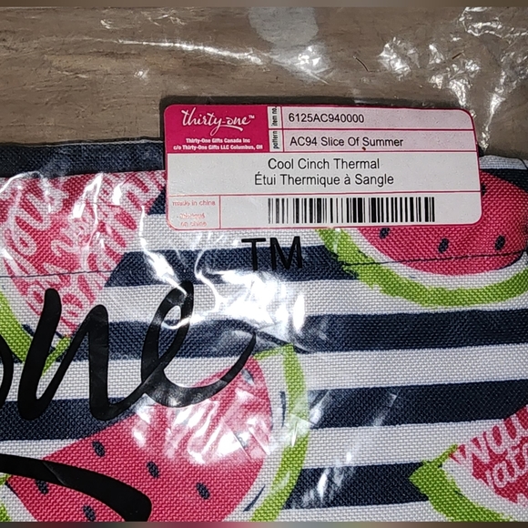 Thirty-One Slice of Summer Bundle of 3 Pinch Top Eyeglass, Cool Cinch, Mini Zip - Picture 4 of 4